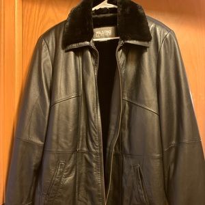 Women’s leather coat sz 1x